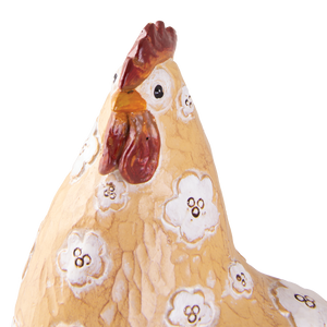 Resin Chicken Ornament -Daisy