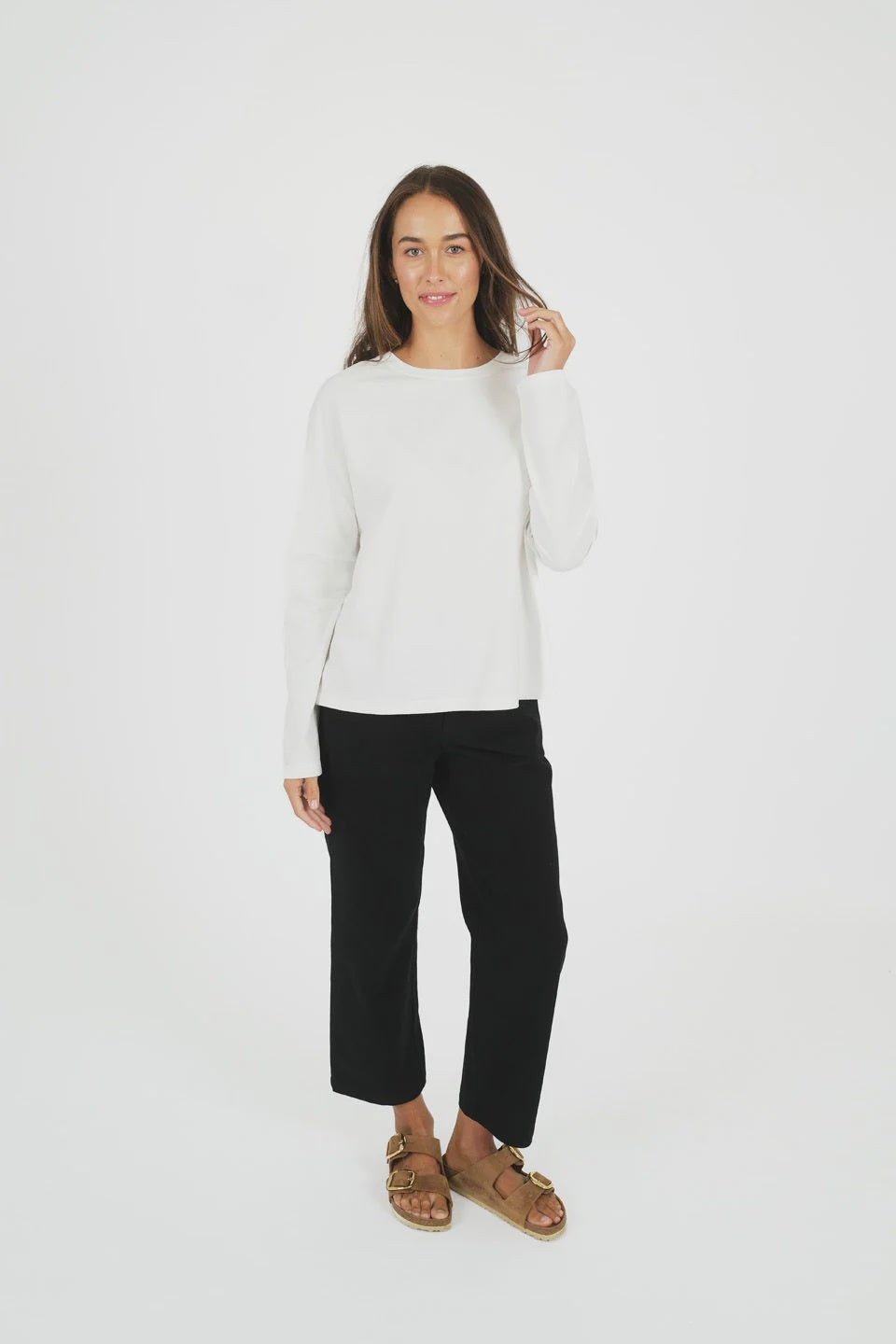 Wildfire Long Sleeve Tee White