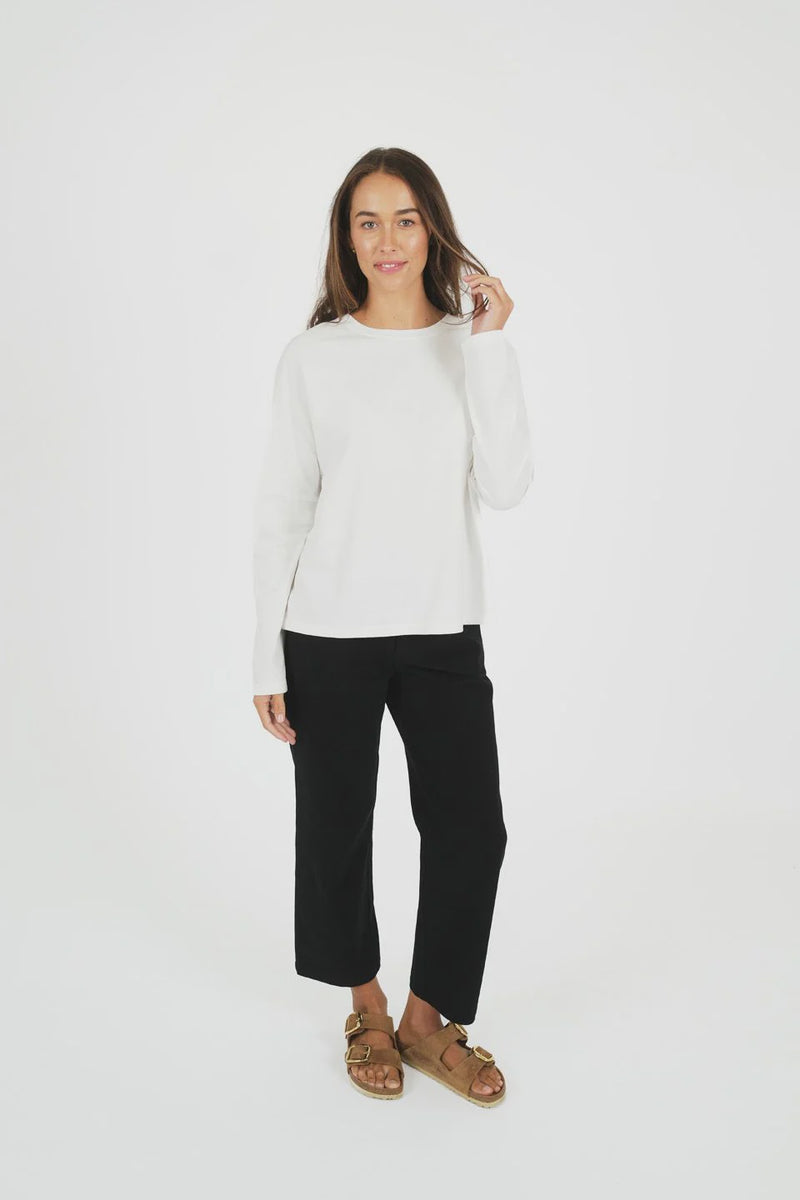 Wildfire Long Sleeve Tee White