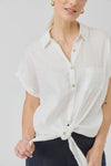 Studio Tie Shirt Salt/ONE SIZE