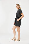 Studio Tie Shirt Ebony/ONE SIZE