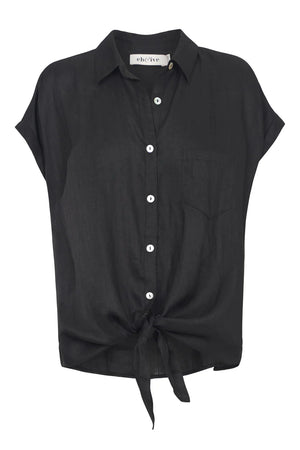Studio Tie Shirt Ebony/ONE SIZE