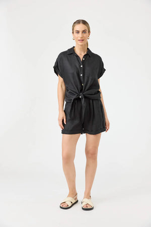 Studio Tie Shirt Ebony/ONE SIZE