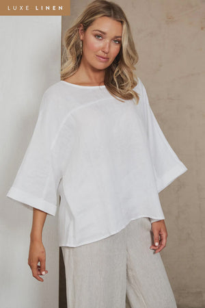 Studio Relaxed Top Salt/ONE SIZE