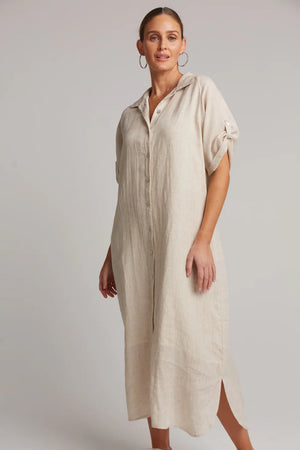 Studio Shirt Dress Tusk