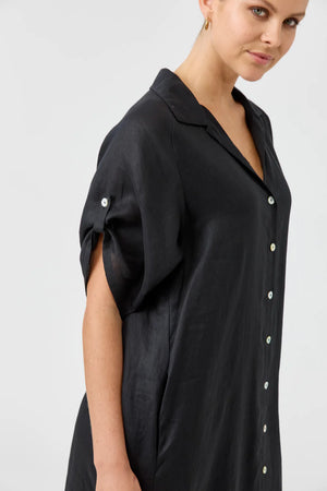 Studio Shirt Dress Ebony