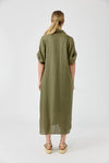 Studio Shirt Dress Khaki