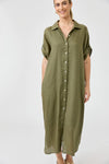 Studio Shirt Dress Khaki