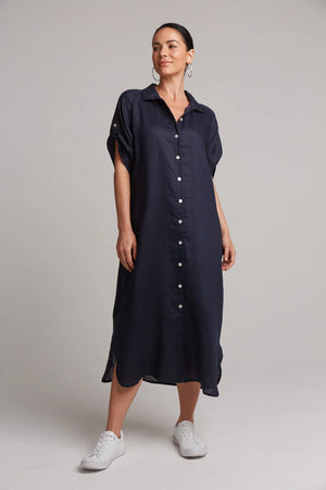 Studio Shirt Dress  Navy