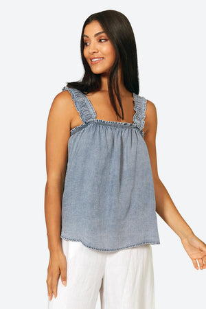 Elan Tank Denim