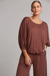 Studio Jersey Relaxed Top / Mocha