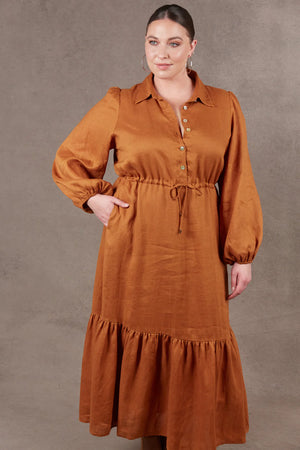 Nama Shirt Dress / Ochre