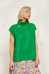 Halcyon Button Top Emerald