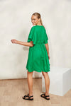 Halcyon Tie Dress Emerald