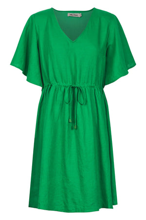 Halcyon Tie Dress Emerald