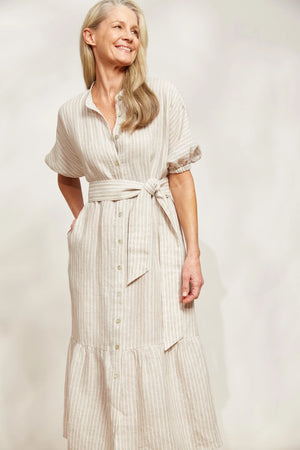 Sojourn Stripe Dress Dune