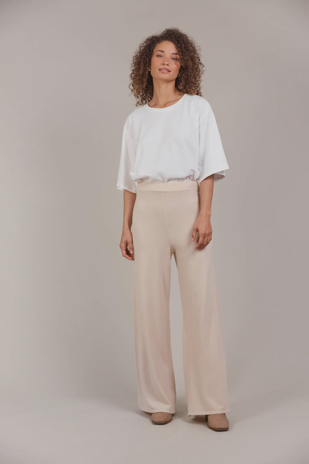 Palmer Knit Pant Ecru