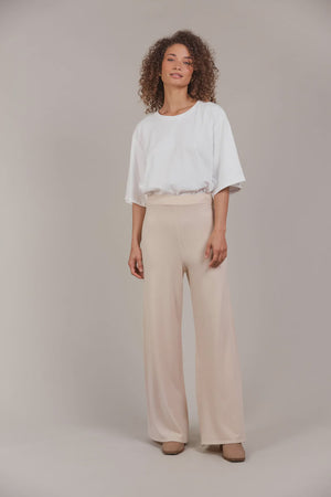 Palmer Knit Pant Ecru