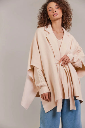 Palmer Knit Cape/ONE SIZE