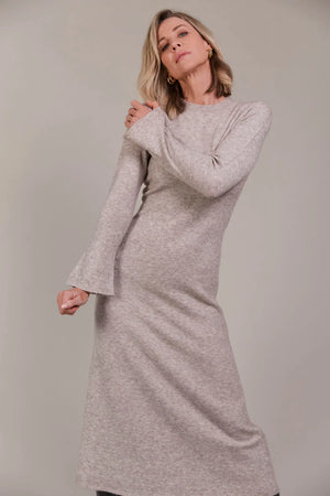Merano Knit Dress Flax