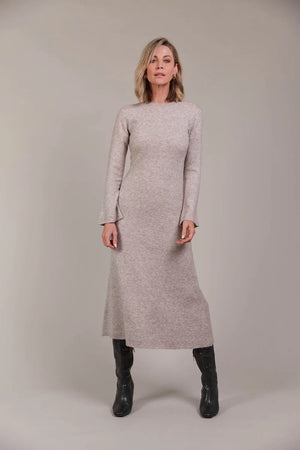 Merano Knit Dress Flax