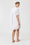 Studio Short Shirt Dress / White