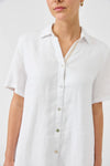 Studio Short Shirt Dress / White