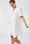 Studio Short Shirt Dress / White