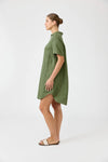 Studio Short Shirt Dress / Olive