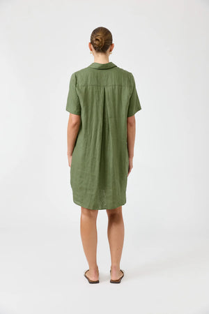 Studio Short Shirt Dress / Olive