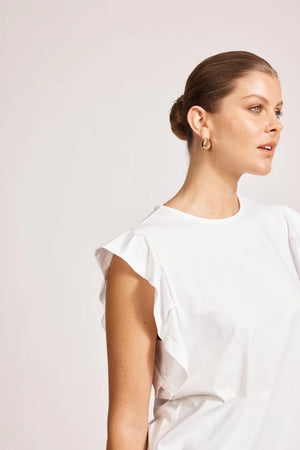 Francia Frill Tank White