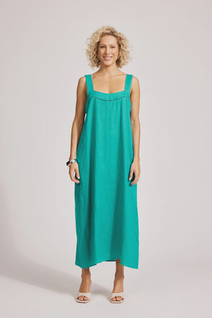 Miramar Tank Maxi Dress / Lagoon