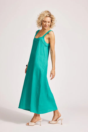 Miramar Tank Maxi Dress / Lagoon