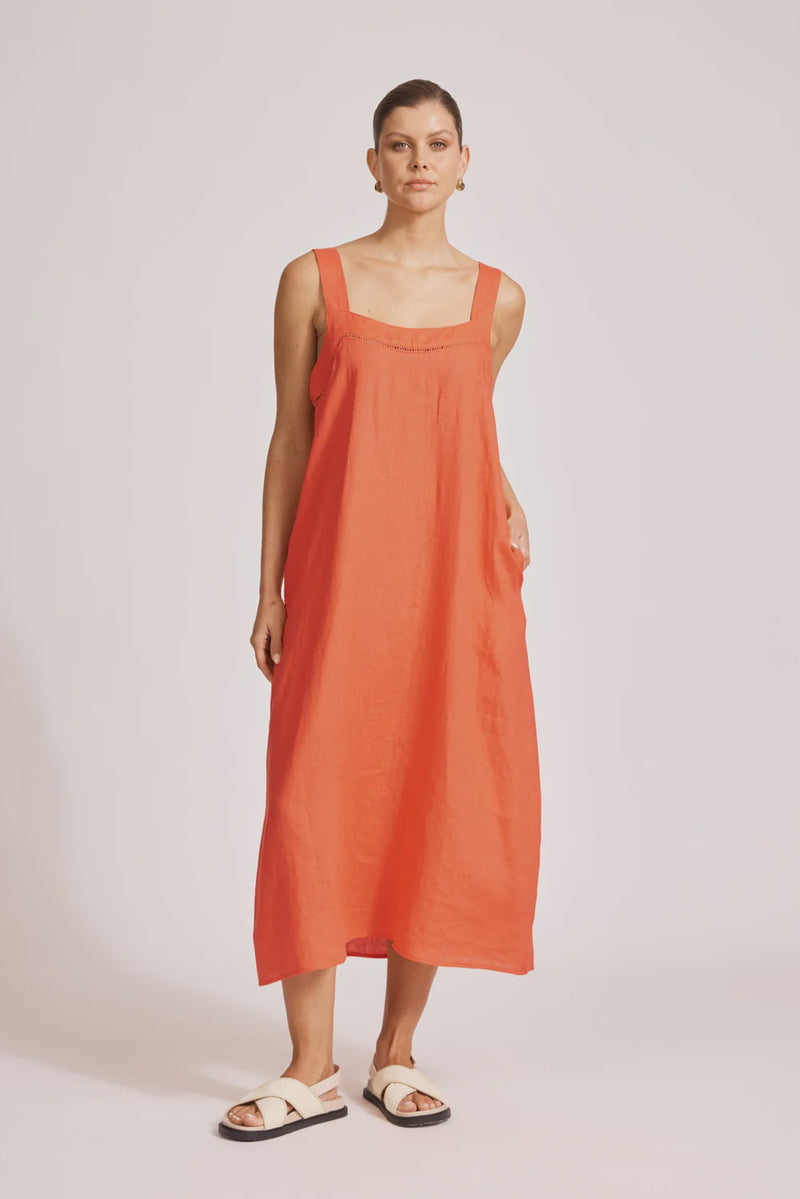 Miramar Tank Maxi Dress / Coral