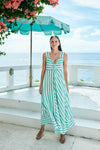 Treville Stripe Tank Maxi Aqua