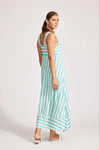 Treville Stripe Tank Maxi Aqua