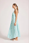 Treville Stripe Tank Maxi Aqua
