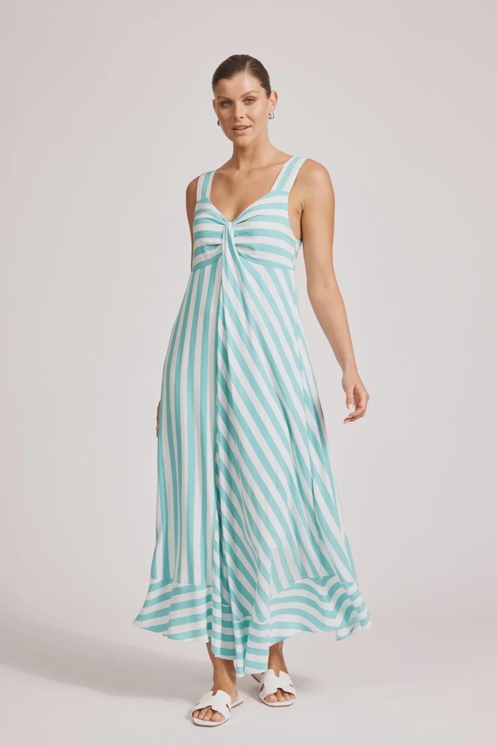 Treville Stripe Tank Maxi Aqua