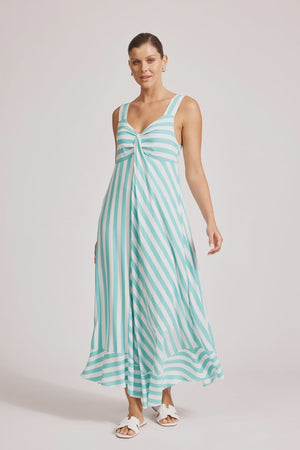Treville Stripe Tank Maxi Aqua