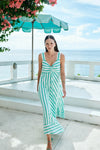 Treville Stripe Tank Maxi Aqua