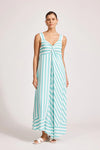 Treville Stripe Tank Maxi Aqua