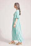 Treville Stripe Dress Aqua