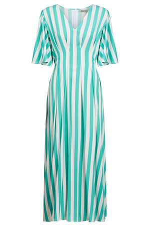 Treville Stripe Dress Aqua