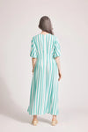 Treville Stripe Dress Aqua