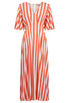 Treville Stripe Maxi Dress Coral