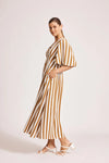 Treville Stripe Maxi Dress Caramel