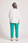 Miramar Collared Top / White