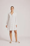 Miramar Shirt Dress / White