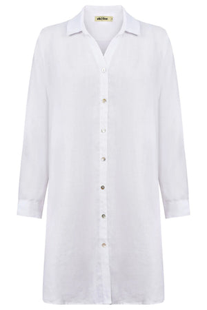 Miramar Shirt Dress / White