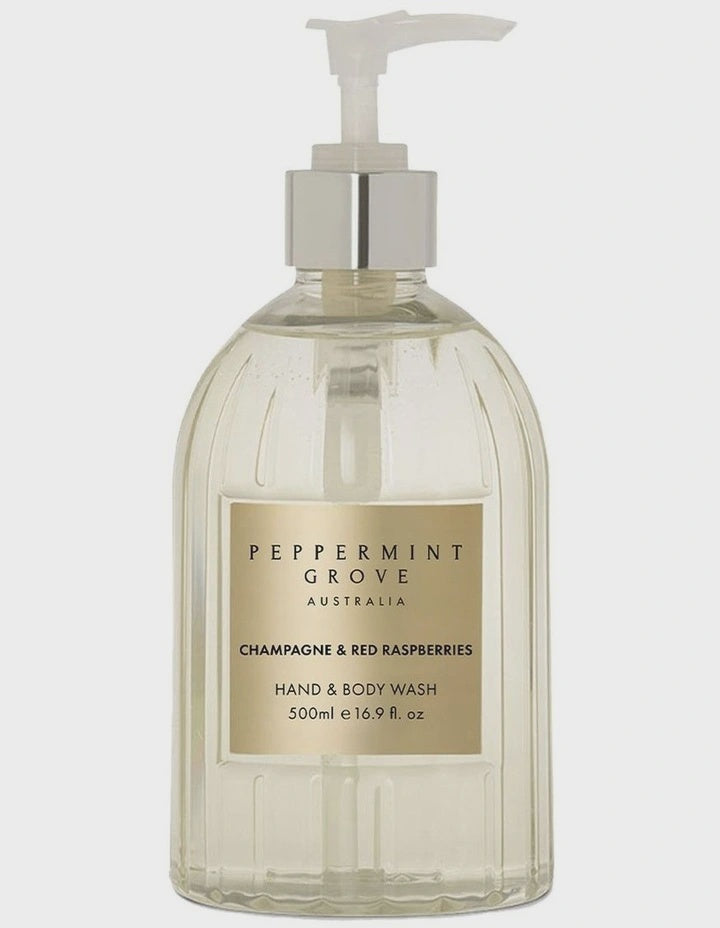 Champagne & Red Raspberries Hand & Body Wash 500ml